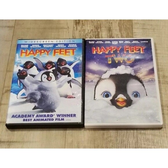 Accessories - Happy Feet 1 & 2 DVD Lot Collection VG Fast Free Shipping